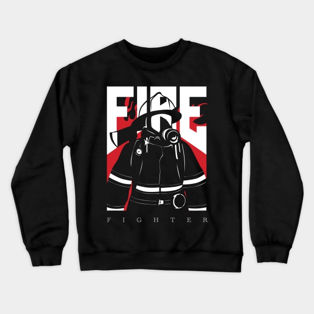 Fire Set No. 1 - Firefighter Crewneck Sweatshirt by The Fire Place